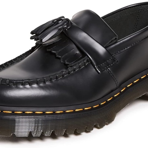 NEW Dr. Martens Black Leather Tassel Loafers SIZE 8 WOMAN - Picture 9 of 13